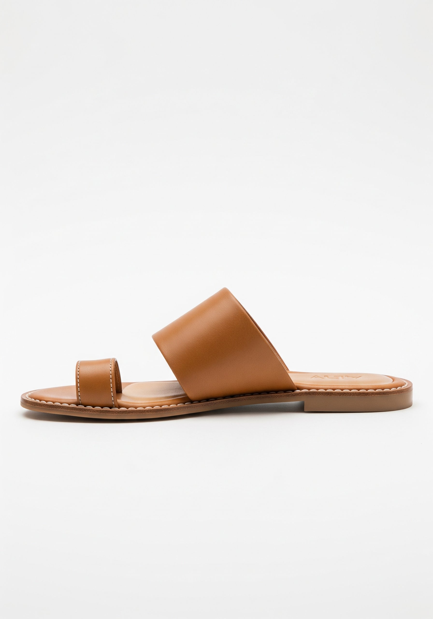 Brown sandal on a white background