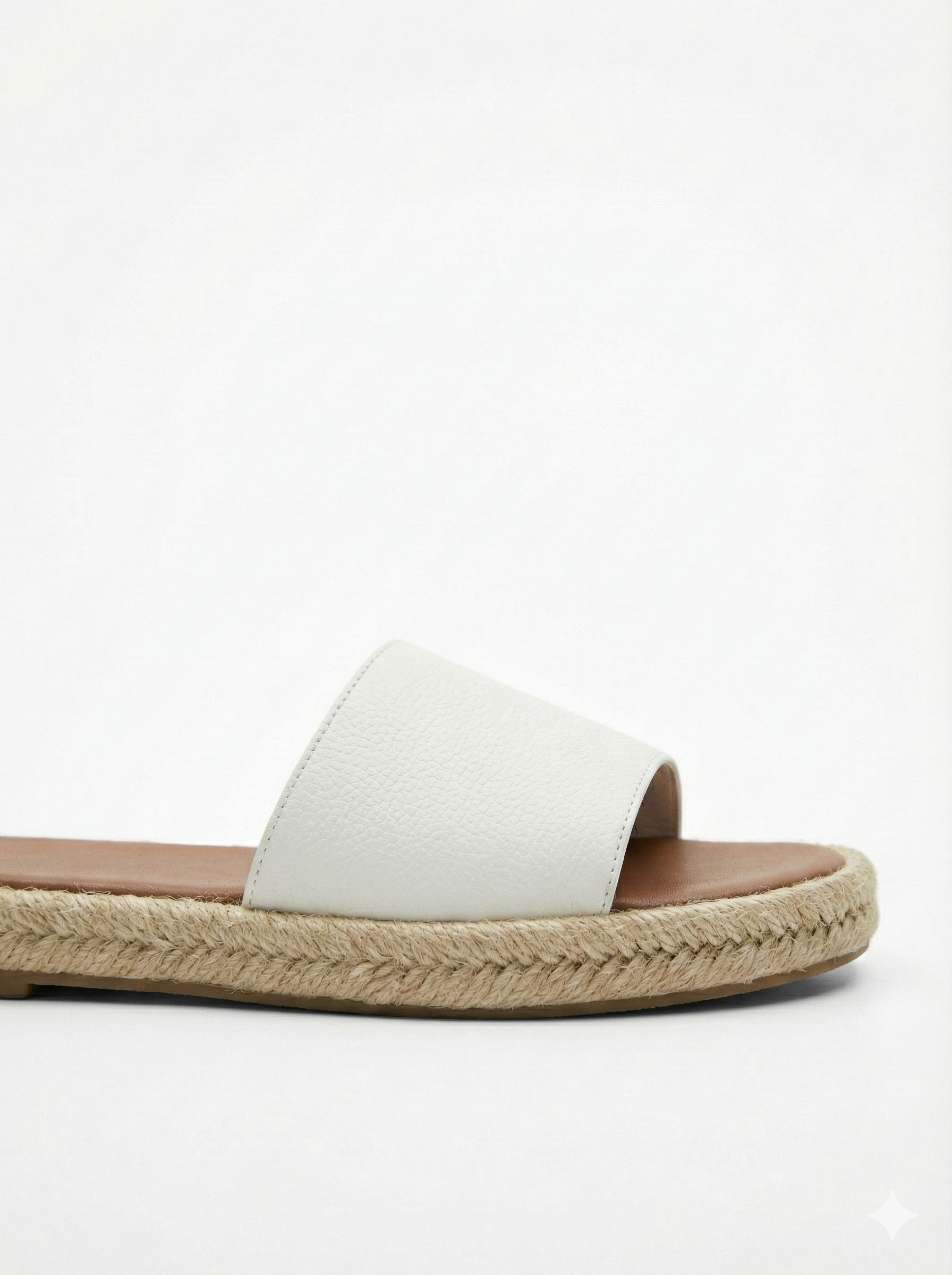 Capri Leather Espadrille Slides