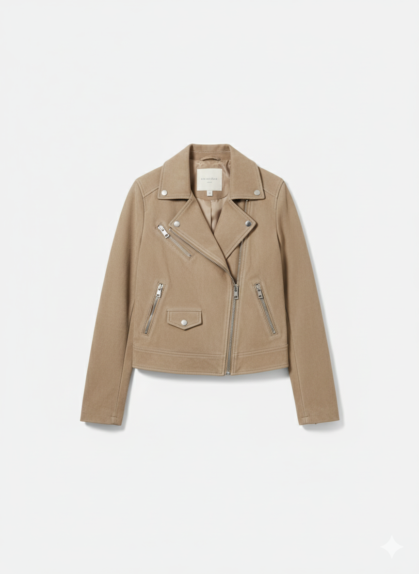 City Suede Biker Jacket