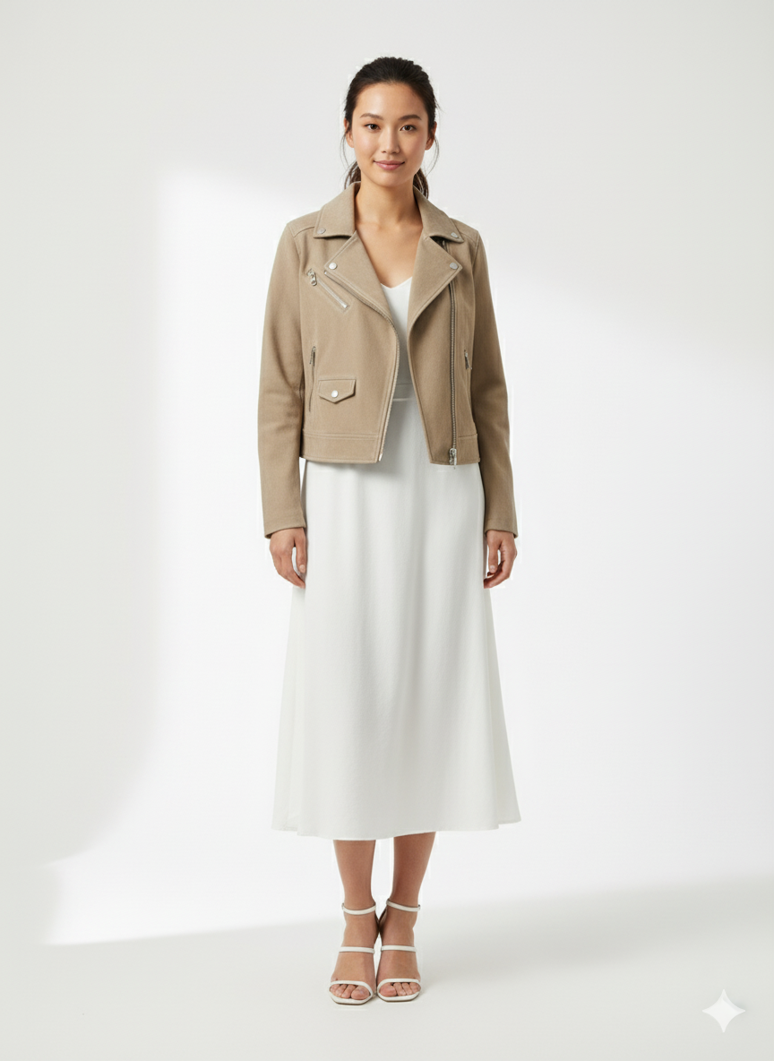 City Suede Biker Jacket