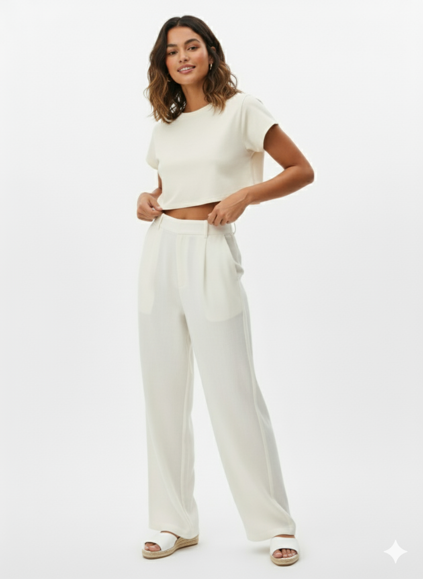 Cloudspun Cropped Tee