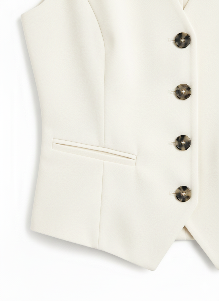 The Phoebe Ivory Waistcoat