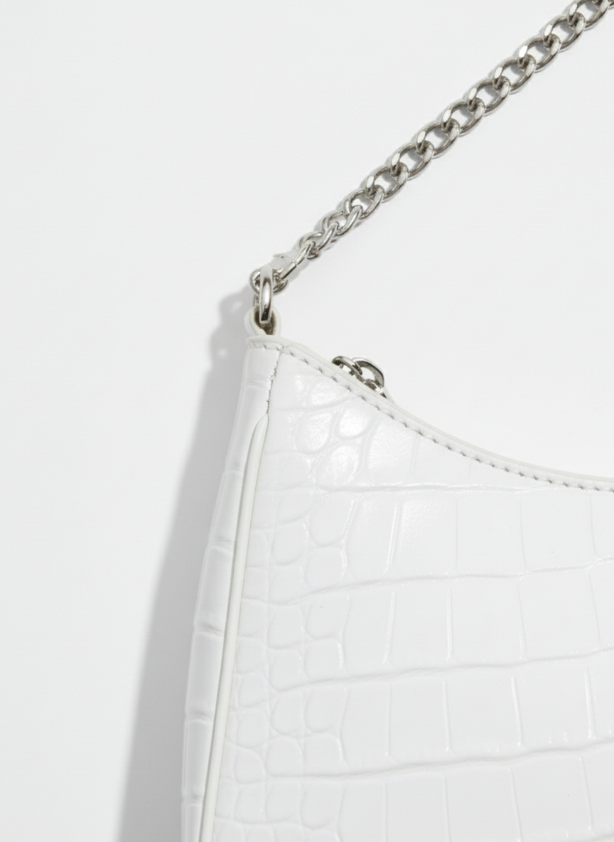 The Croc-Embossed Baguette