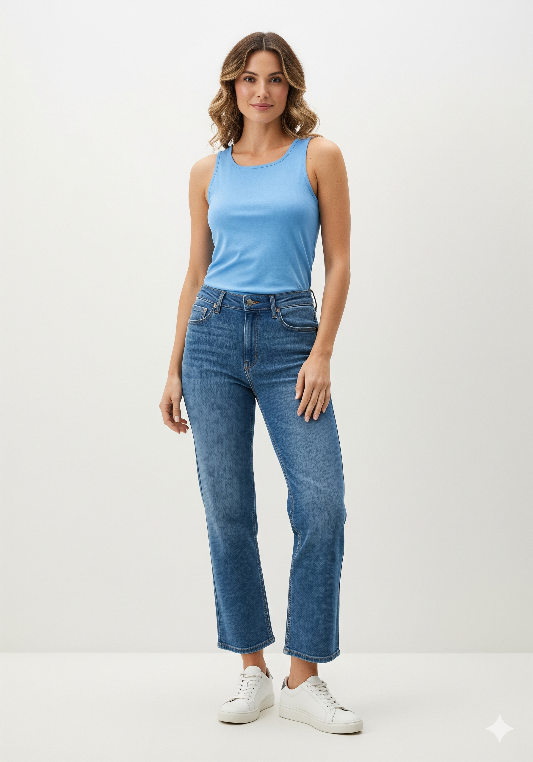 The Essential Scoop Vest - Sky Blue