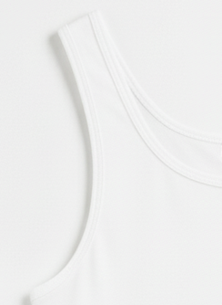 The Essential Scoop Vest - White